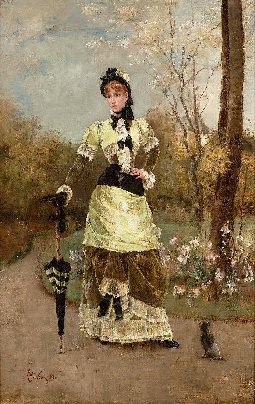 Alfred Stevens La Parisienne oil painting image